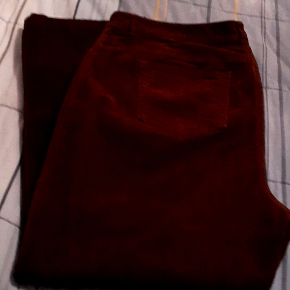 St. John's Bay dark brown corduroy pants. In a size 18 W.